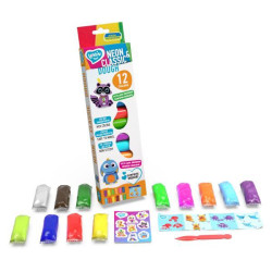 Набор Тесто для лепки Lovin Neon and Classic, 12 цветов, OKTO (41182) 