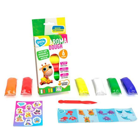  Набор для лепки с тестом 6 цветов Aroma Assorted TM Lovin