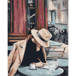 Картина за номерами Люди. Справа в капелюсі, , 40х50см, в термопакеті, Brushme (BS40542)