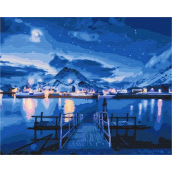 Картина за номерами Пейзаж. Північне сяйво, , 40х50см, в термопакеті, Brushme (BS52595)