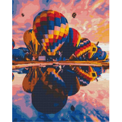 Картина по номерам Пейзаж. Запуск шаров, , 40х50см, в термопакете, Brushme (BS29713)