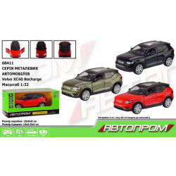 Машина мет. "АВТОПРОМ" 1:32 Volvo XC40, бат., свет, звук, откр.дверь, в кор. 18*9*8см