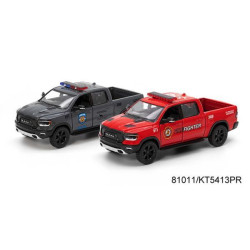 Машина "Kinsmart" DODGE RAM 5'' Police/FireFighter метал., інерц., відкр.дв., 2в., кор. 16*8*8см