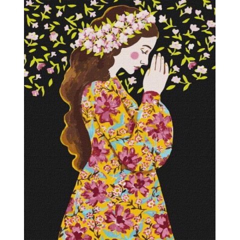 Картина за номерами Люди, Квіти. Віра, , 40х50см, в термопакеті, Идейка (KHO2606)