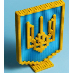 Игрушка-конструктор детская "Пиксели" Герб України 404 дет., размер деталей 0,9см, в кор. 15*15*15см, ТМ VITA TOYS, Украина,