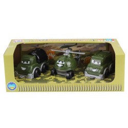 Военный транспорт, бензовоз, вертолет, микроавтобус, в кор. 26.4*12.2*9см, ТМ Технок, Украина
