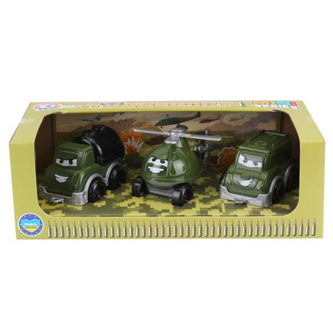 Военный транспорт, бензовоз, вертолет, микроавтобус, в кор. 26.4*12.2*9см, ТМ Технок, Украина