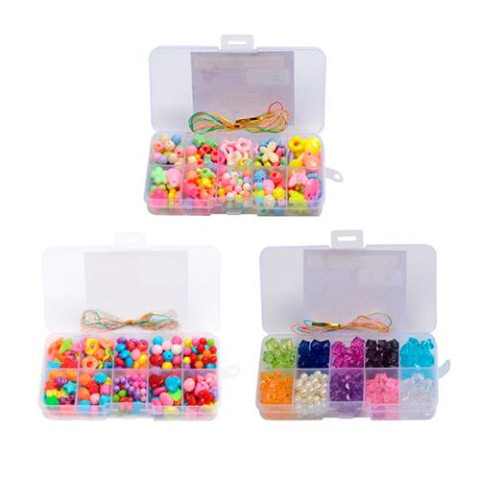 Набір для творчості  Бісер бусини, нитка, 3 види, AToys (BSD38-39-40) 