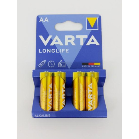 Батарейка Varta LR6 4106 Longlife, жовта, 4bl, ЦІНА ЗА УП. 4ШТ(4/80)