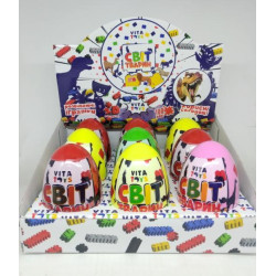 Конструктор в яйце "Світ тварин" 12см, витаминка, ЦЕНА ЗА УП. 9ШТ, ТМ VITA TOYS, Украина
