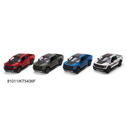 Машина "Kinsmart" пікап FORD F-150 RAPTOR (2022) 5'' метал., інерц., відкр.дв., 4 кольори, в кор.