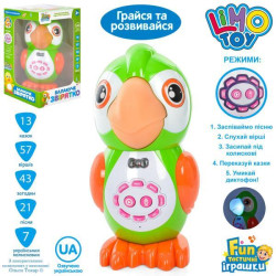 Інтерактивна іграшка, LIMO TOY аудіо-казки, папуга, зміст, навчань, муз