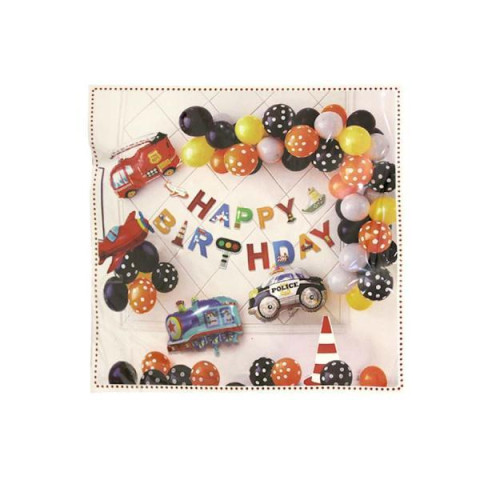 Набір декору до дня народження, АВТОМОБІЛІ 34*26см