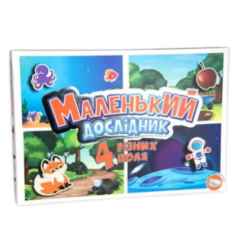 Настольная игра Маленький исследователь, укр. язык, в корр. 37,5*25,5*2см, ТМ Стратег, Украина