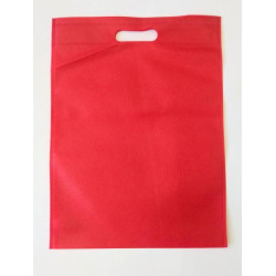 Сумка, экошоппер, красная, 30*40см