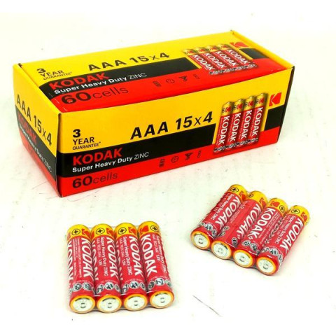 Батарейки Kodak R03 (tr) AAA, ЦІНА ЗА УП. 60ШТ