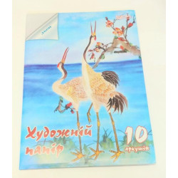 Художній папір Льон палевий, ф. А3, 10 аркушів, ТМ Колорит, Україна