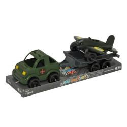Авто "Kid cars" военный 3 шт, на планшете 26*8*10см, ТМ Wader