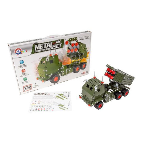 Конструктор металевий Himars 730 деталей, кор. 49*30*4.5см, ТМ Технок, Україна
