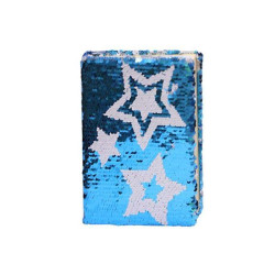 Блокнот А5 с пайетками 80л, 80г/м2 Звезды, 21*15*2см