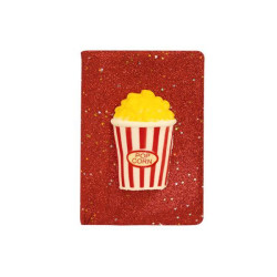 Блокнот с глитером А5 со сквишем, 80 л. Pop Corn, 21*15*2см