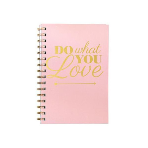 Зошит на спіралі з тисненням фольгою А5, 100 аркушів, 70 грам, матова ламінація, 21*15см