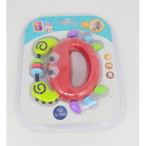 Брязкальце Крабик, планш. 20*15м, ТМ Bam Bam, Польща