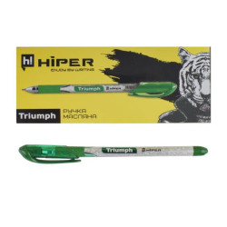 Ручка олій. Hiper Triumph 0,7 мм, зелена, ЦІНА ЗА УП. 10ШТ ТМ Hiper