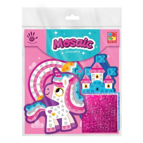 Мягкая мозайка картина  Единорог, укр., Vladi Toys (VT4511-08) 
