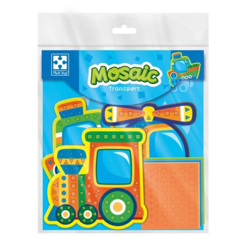 Мягкая мозайка картина  Транспорт, укр., Vladi Toys (VT4511-10) 