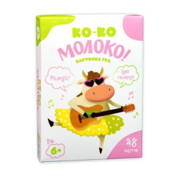 Карточная игра развлекательная "Ко-ко Молоко", укр., в кор. 14*10*2см, ТМ Стратег, Украина