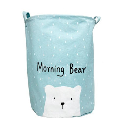Корзина для игрушек "Hello my bear" голубой, в пак. 40*40см, ТМ MEGAZayka