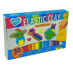 Набір тісто для ліплення Lovin з повітряним пластиліном Elastic Clay, OKTO (70141) 