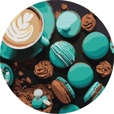 Картина за номерами Натюрморти. Шоколадна насолода, , 40х40см, в термопакеті, Идейка (KHO-R1013)