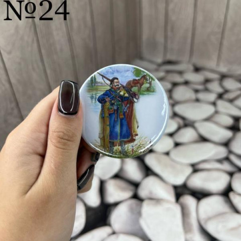 Значок сувенирный №24, 5,7см, пак. 7*8см