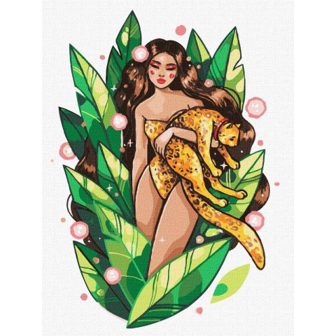 Картина за номерами Люди. Хижа краса, , 30х40см, в термопакеті, Идейка (KHO5093)