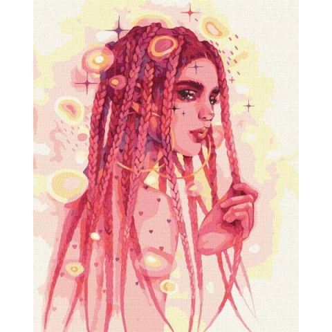 Картина за номерами Люди. Дивовижна незнайомка, , 40х50см, в термопакеті, Идейка (KHO2578)