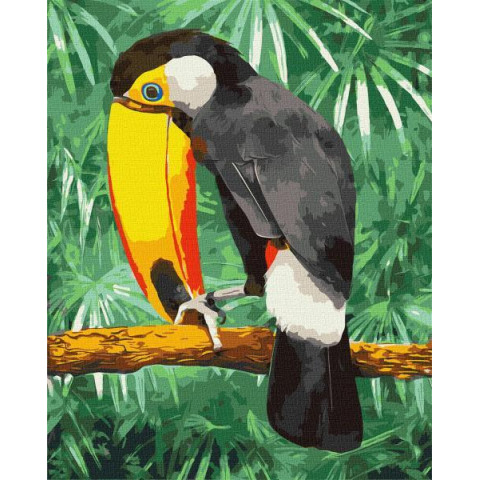 Картина за номерами Птахи. Фантазії природи, , 40х50см, в термопакеті, Идейка (KHO4474)