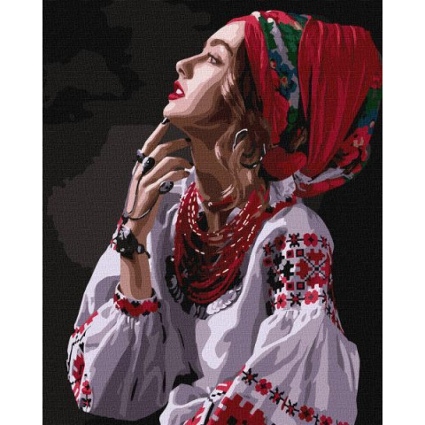 Картина по номерам Патриотическая. Цветы-звезды, , 40х50см, в термопакете, Идейка (KHO4962)