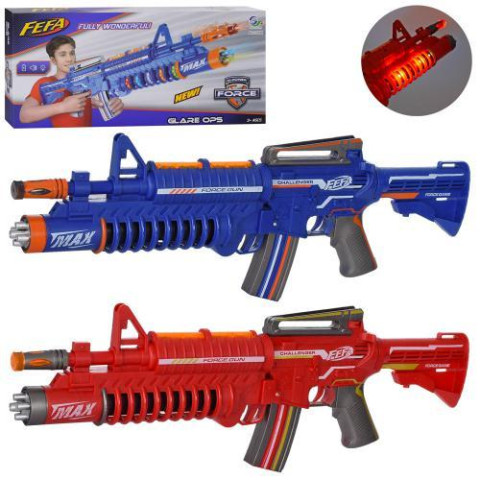 Автомат 55см, звук, свет, вибро, 2 цвета, бат, кор. 44,5*19*5см