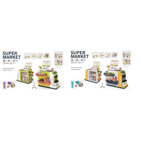 Супермаркет бат. мікс 2 види, світло, звук, аксесуар, в кор. 41*12*25,5см