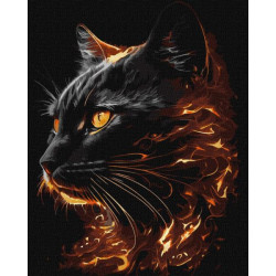 Картина по номерам Животные. Огненная красота, с красками металлик extra, 40х50см, в термопакете, Идейка (KHO6516)