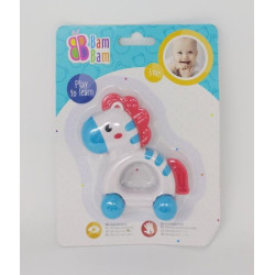 Брязкальце Зебра, планш. 20*15см, ТМ Bam Bam, Польща