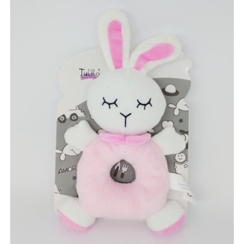 Брязкальце плюшеве Кролик, планш. 17*21см, ТМ Tulilo, Польща