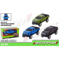 Машина мет. "АВТОПРОМ" 1:32, 3 цвета, откр.дверь, в кор. 15,5*8,5*6,8см