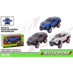 Машина мет. "АВТОПРОМ" 1:32, 3 кольори, відкр.двері, кор.15,5*8,5*6,8см