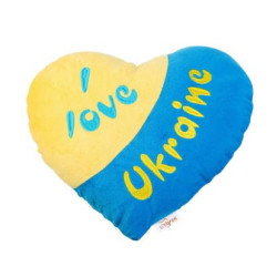 Подушка-сердце "Я люблю Украину", пак. 26*29см, ТМ Tigres, Украина