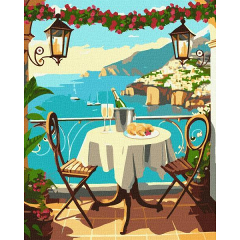 Картина по номерам Города. Сказка для двоих, 40х50см, термопакет, Идейка (KHO2780)