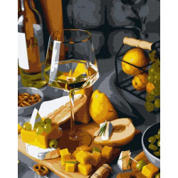 Картина за номерами Натюрморти. Довгоочікувана вечеря, 40х50см, термопакет, Идейка (KHO5530)