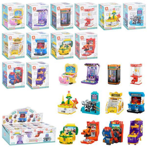 Конструктор игровые автоматы, от 92 дет, 12шт